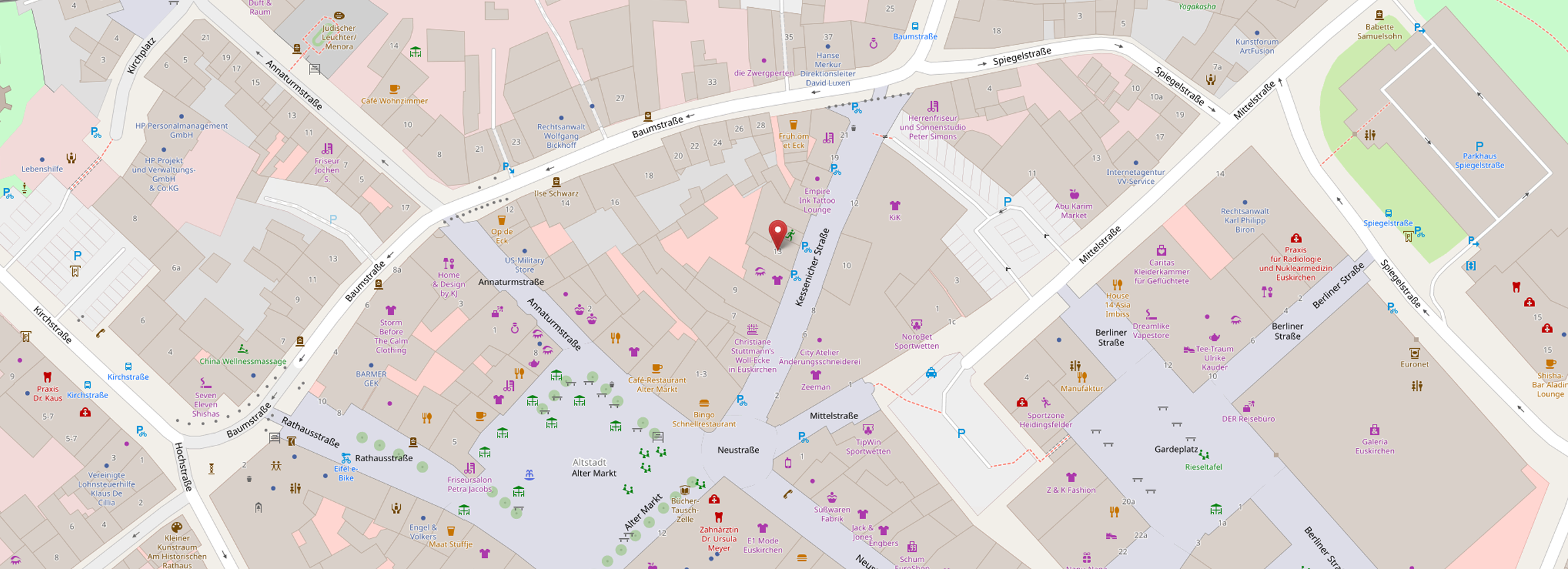 OpenStreetMap Karte Hp Personalmanagement Euskirchen - Bild